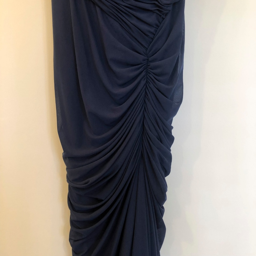 Tadashi Shoji navy formal gown (maxi) - Picture 4 of 5